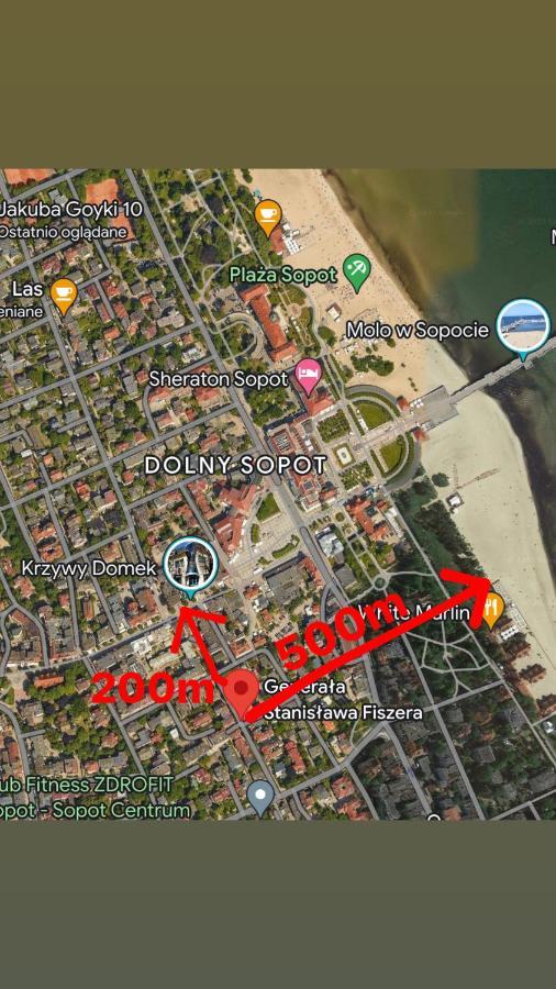Agapella Apartamenty- Apartament Fiszera 500M From The Beach, Free Parking Zoppot Exterior foto